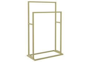 Handdoekenrek Vrijstaand 48x24x78,5 cm IJzer Goudkleurig - 52% Korting