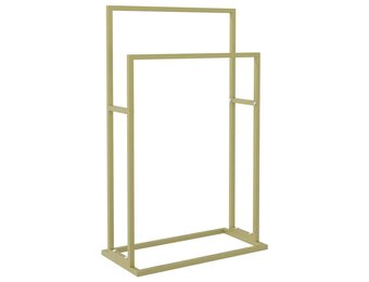 Handdoekenrek Vrijstaand 48x24x78,5 cm IJzer Goudkleurig - 52% Korting