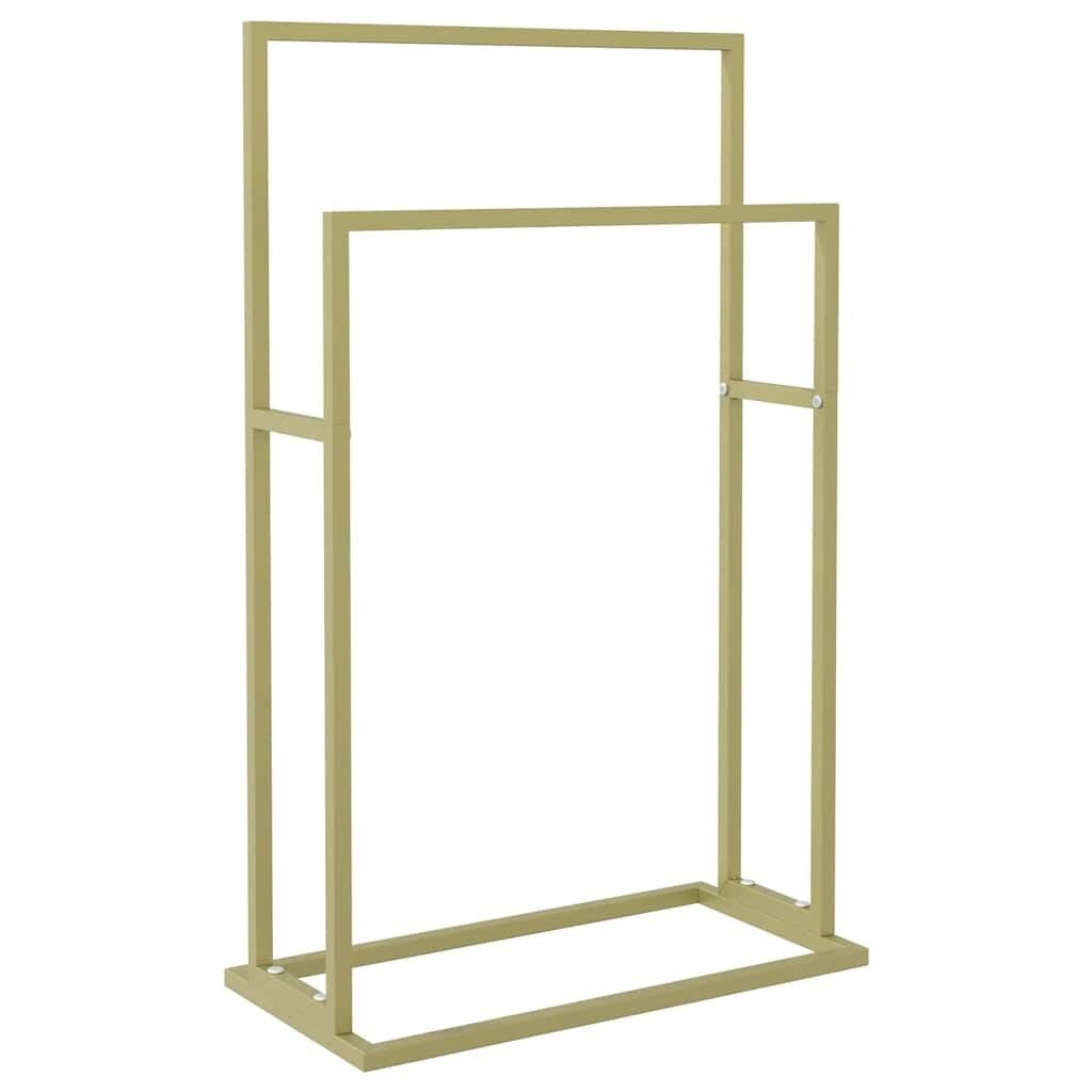 Handdoekenrek Vrijstaand 48x24x78,5 cm IJzer Goudkleurig - 52% Korting