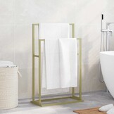Handdoekenrek Vrijstaand 48x24x78,5 cm IJzer Goudkleurig - 52% Korting