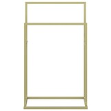 Handdoekenrek Vrijstaand 48x24x78,5 cm IJzer Goudkleurig - 52% Korting