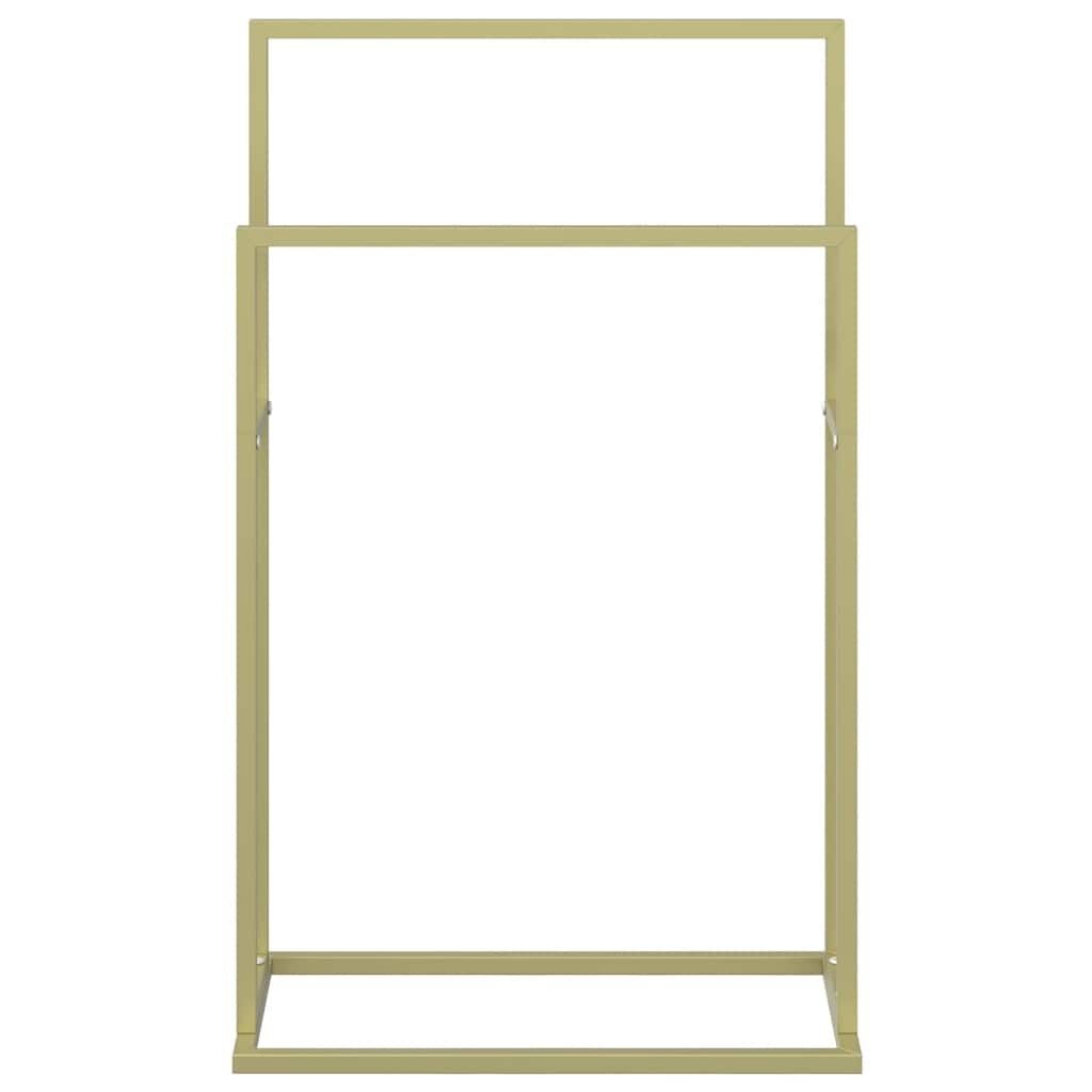 Handdoekenrek Vrijstaand 48x24x78,5 cm IJzer Goudkleurig - 52% Korting