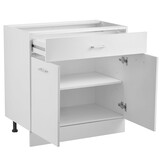 Witte Onderkast met Laden & Kastdeuren - 800x475x816mm - 34% Korting