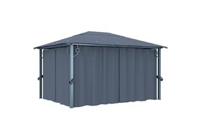 vidaXL Prieel 400x300 cm Antraciet Aluminium - 35% Korting