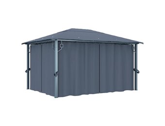 vidaXL Prieel 400x300 cm Antraciet Aluminium - 35% Korting