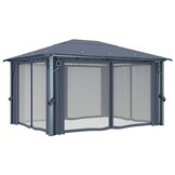 vidaXL Prieel 400x300 cm Antraciet Aluminium - 35% Korting