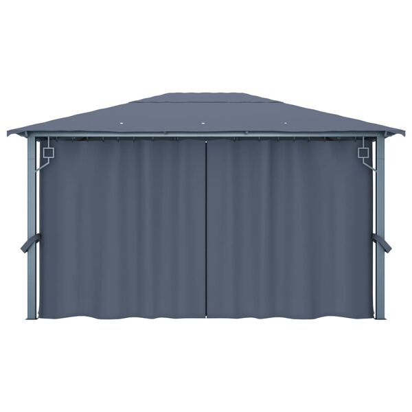 vidaXL Prieel 400x300 cm Antraciet Aluminium - 35% Korting