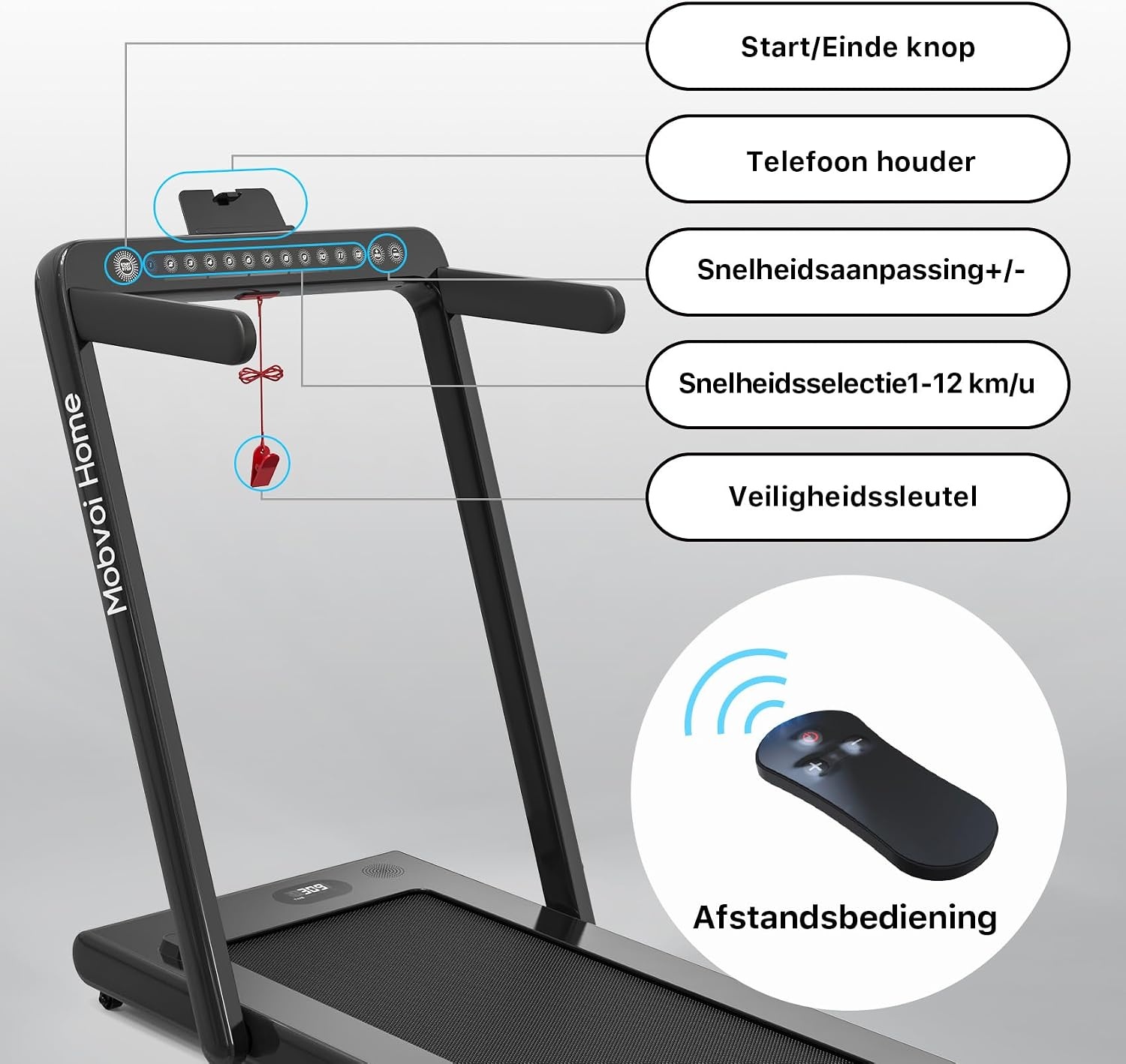Mobvoi Home Loopband Zwart 124,46x68,58x106,68 cm - 35% Korting