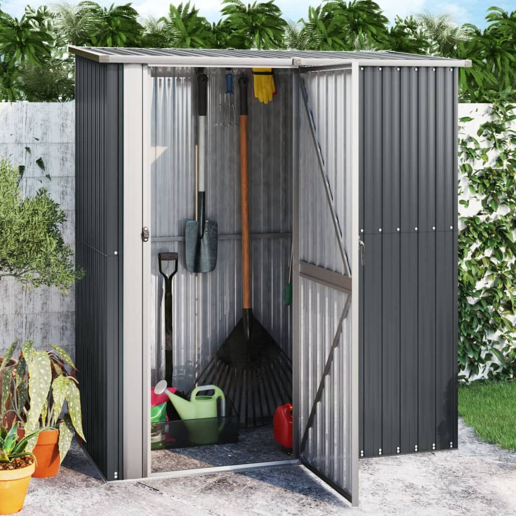 Antraciet Stalen Tuinschuur 180,5x97x209,5 cm - 35% Korting