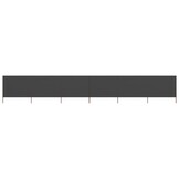 vidaXL Windscherm 6-Panels 800x80 cm Stof Grijs - 58% Korting!