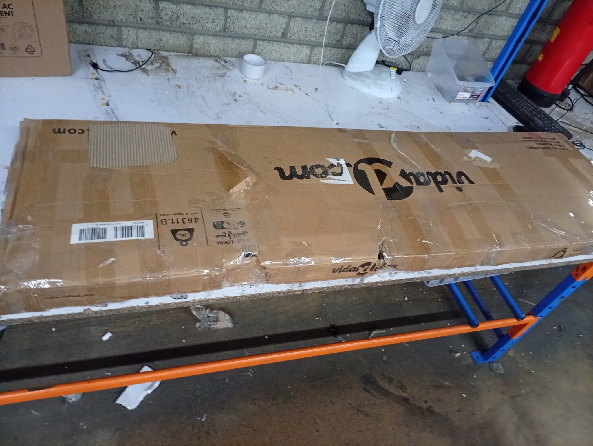 vidaXL Tuinschuur Metaal Antraciet 257x392x181 cm - 55% Korting