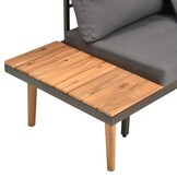 VidaXL Loungeset Acaciahout met Kussens - 55% Korting