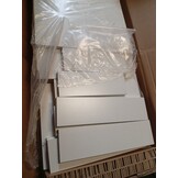 Wit Hoekbureau van Bewerkt Hout - 145x100x76 cm - 60% Korting!