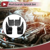 1 set spatbescherming voor Toyota Land Cruiser FJ150 Prado met bumperomranding 2010-2019, voor- en achterwielspatlappen met montagetoebehoren
