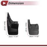 1 set spatbescherming voor Toyota Land Cruiser FJ150 Prado met bumperomranding 2010-2019, voor- en achterwielspatlappen met montagetoebehoren