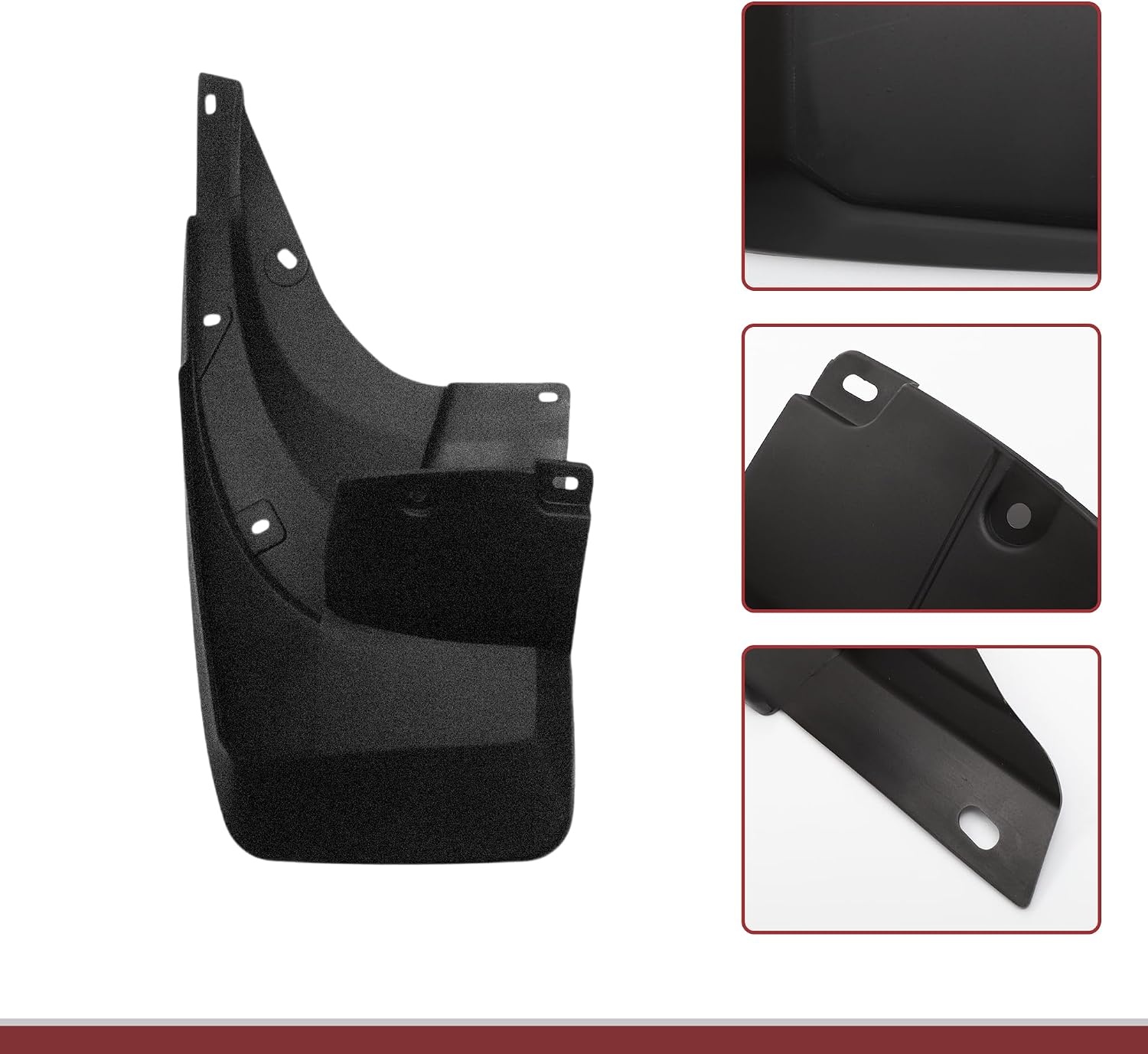 1 set spatbescherming voor Toyota Land Cruiser FJ150 Prado met bumperomranding 2010-2019, voor- en achterwielspatlappen met montagetoebehoren