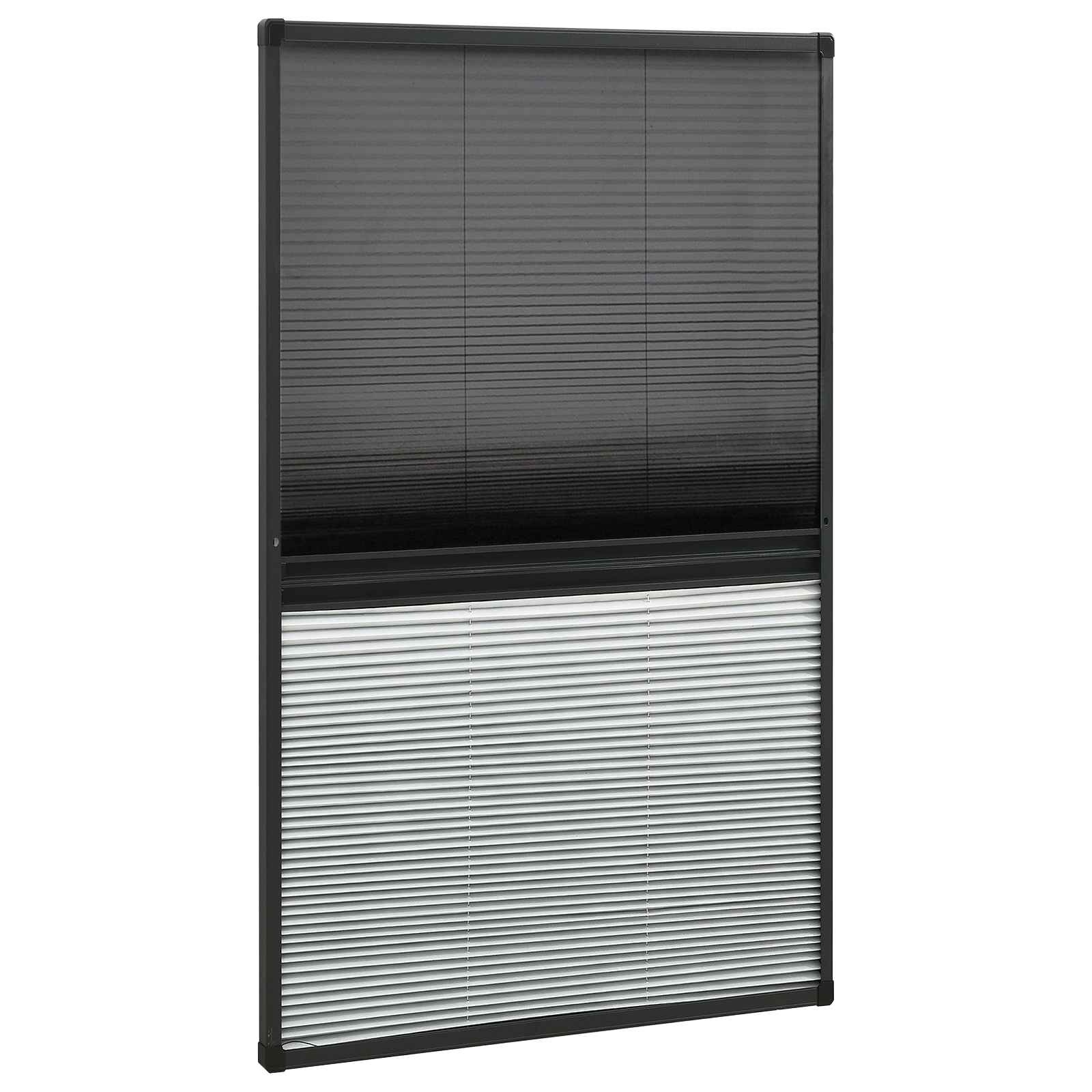 Plissé hordeur met verduistering 80x160 cm - Aluminium Frame (34% Korting)