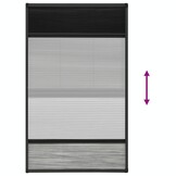Plissé hordeur met verduistering 80x160 cm - Aluminium Frame (34% Korting)