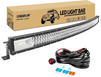 RIGIDON Gebogen LED-lightbar 52 inch 675W - 34% Korting!