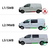 Deurlijst Sierlijst Links Schuifdeur geschikt voor Citroën, Peugeot, Opel, Fiat, Toyota MWB/LWB - 34% Korting