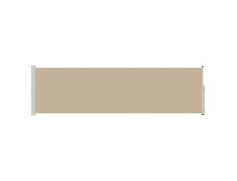vidaXL Uittrekbaar Zijscherm Rechthoekig Polyester Beige - 34% Korting