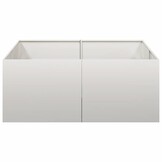 Roestvrij Staal Plantenbak 100x100x40 cm - 59% Korting!