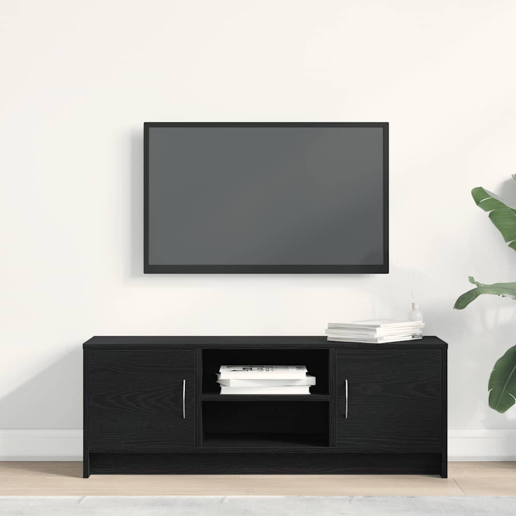 TV-meubel Zwart Eiken 102cm - Lichte Gebruiksschade - 58% Korting