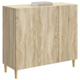 vidaXL Dressoir Sonoma Eiken 89 x 34,5 x 80 cm Bewerkt hout