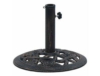 Parasolvoet Gietijzer 9 kg Zwart/Brons - 40 cm - 33% Korting!