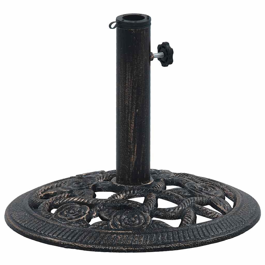 Parasolvoet Gietijzer 9 kg Zwart/Brons - 40 cm - 33% Korting!