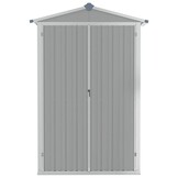 vidaXL Tuinschuur 116x45x175 cm gegalvaniseerd staal grijs