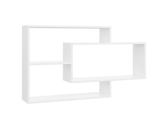 vidaXL Wandschappen 104x20x58,5 cm bewerkt hout wit