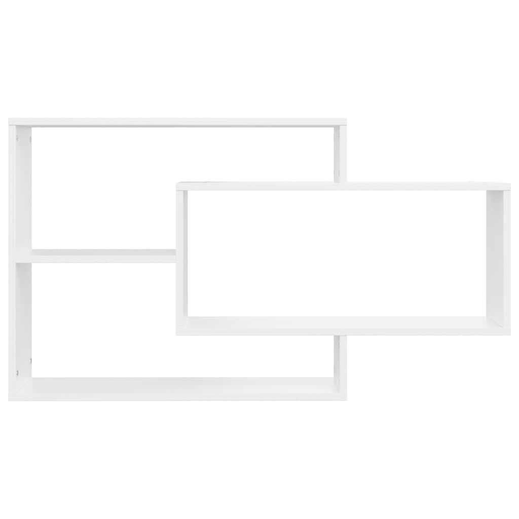 vidaXL Wandschappen 104x20x58,5 cm bewerkt hout wit