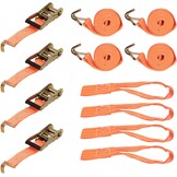 maXpeedingrods 10 stuks 5000 kg 10 m spanbanden met ratel spanbanden haken - Maat 5T 10M*50MM