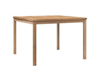 vidaXL Tuintafel 110x110x77 cm massief teakhout
