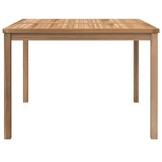 vidaXL Tuintafel 110x110x77 cm massief teakhout