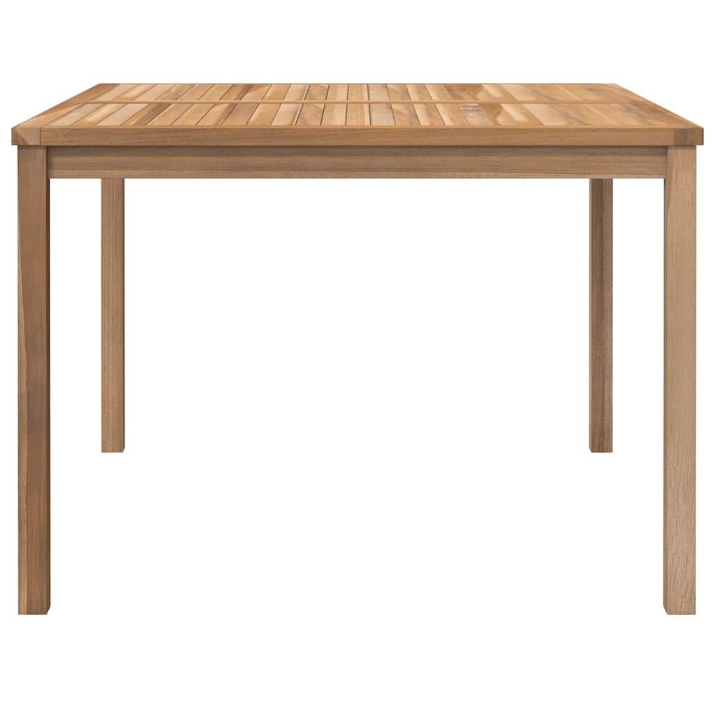 vidaXL Tuintafel 110x110x77 cm massief teakhout