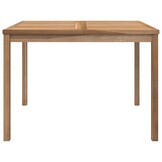 vidaXL Tuintafel 110x110x77 cm massief teakhout