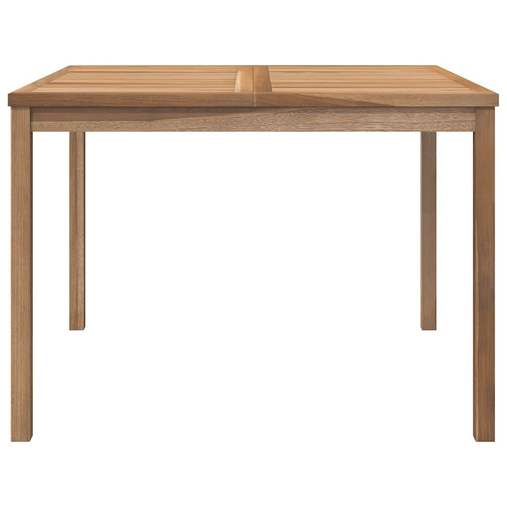 vidaXL Tuintafel 110x110x77 cm massief teakhout