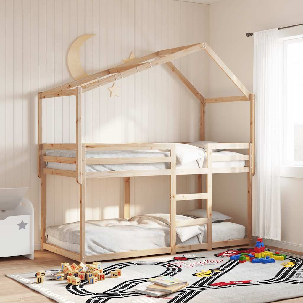 vidaXL Kinderbedhuisje 213x85,5x144,5 cm massief grenenhout