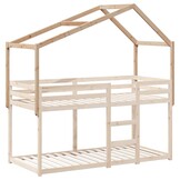 vidaXL Kinderbedhuisje 213x85,5x144,5 cm massief grenenhout