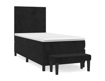 vidaXL Bankje 70x30x30 cm fluweel zwart