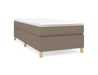 vidaXL Boxspring bed 80x200 cm stof taupe