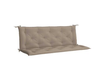 vidaXL Tuinbankkussen 150x(50+50)x7 cm oxford stof taupe
