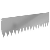 vidaXL Gazonrand 10 st 103 x 30 cm Staal zilver