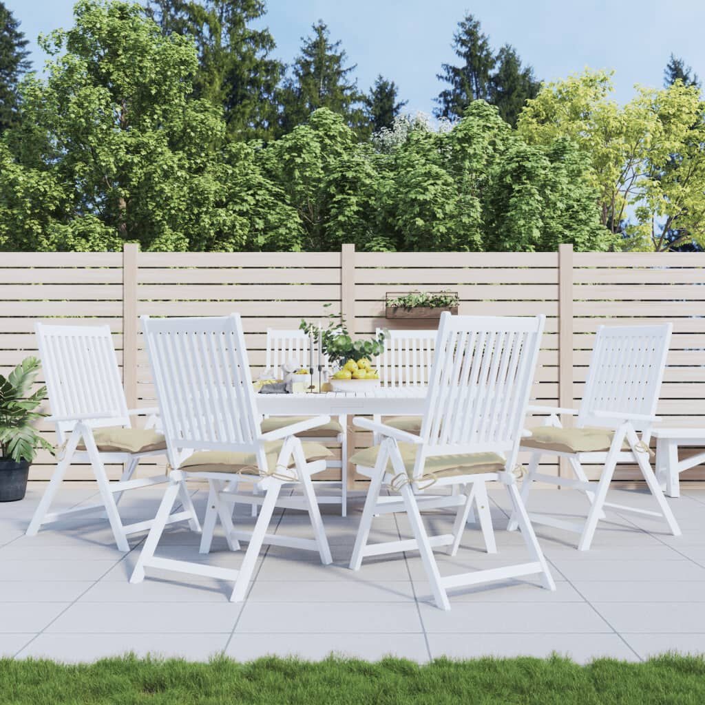 vidaXL Palletkussens 6 st 50x50x7 cm oxford stof beige