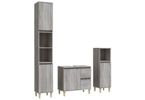 Badkamerkast 30x30x190 cm Hout (65% Korting)