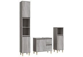 Badkamerkast Sonoma Eiken 30x30x190 cm met 59% Korting