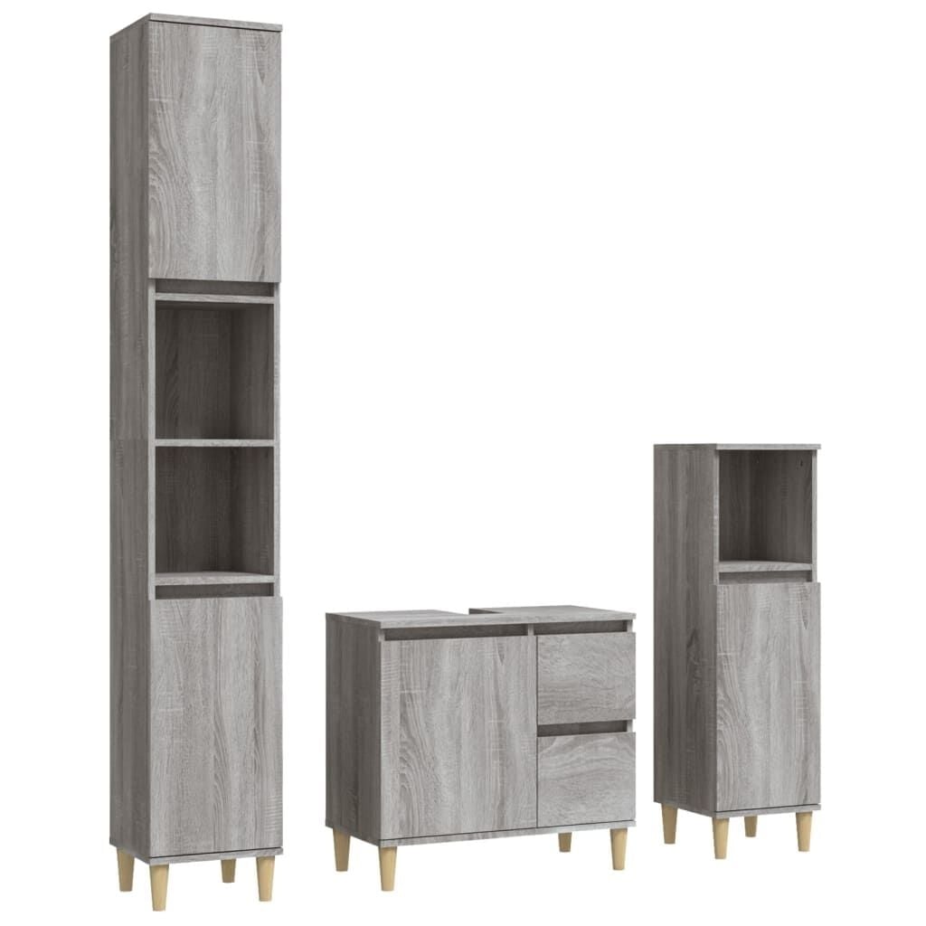 Badkamerkast Sonoma Eiken 30x30x190 cm met 59% Korting