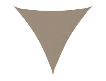 vidaXL Zonnescherm driehoekig 5x5x5 m oxford stof taupe